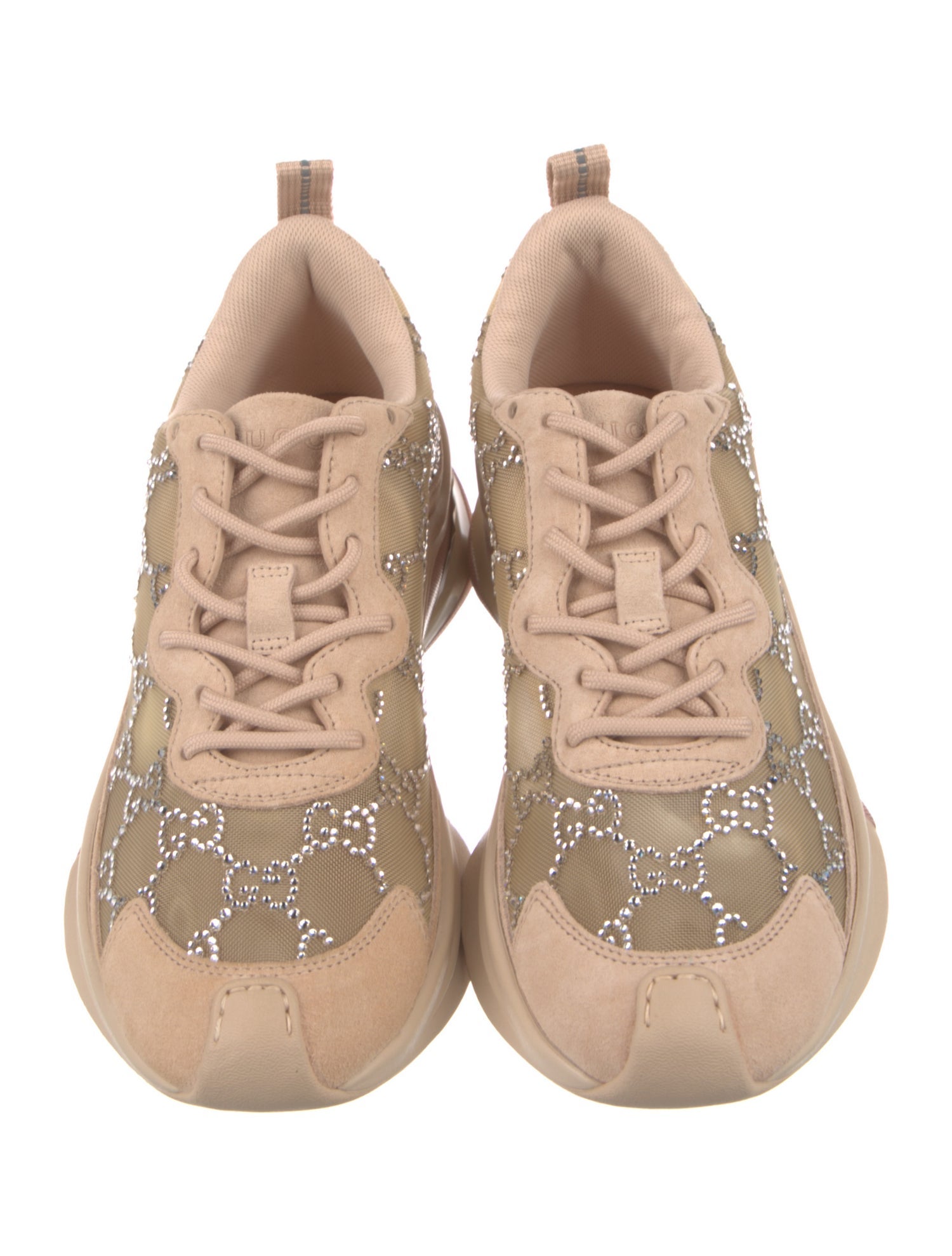 Gucci Mesh Colorblock Pattern Sneakers